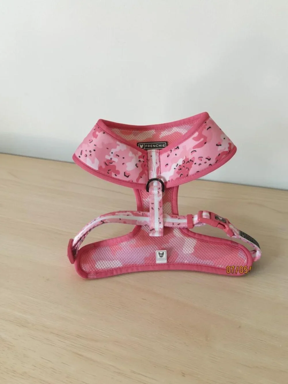 Frenchie Duo Reversible Harness & Matching Leash - Extra Large, EUC
